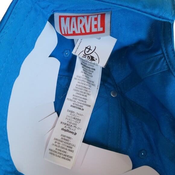 NEW! Disney Ms. Marvel 100% Cotton Logo Cap Baseball Hat Adults Blue Gold Red OS - Picture 7 of 10